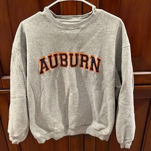 Big Cotton Auburn Womens Embroidered Sweatshirt Size Medium